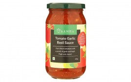 Aamra Tomato Garlic Basil Sauce  Glass Jar  400 grams